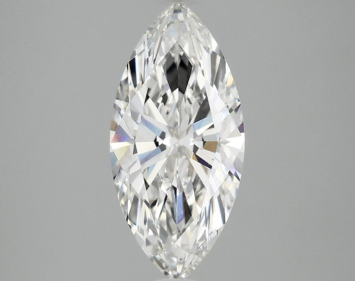 2.03 Carat Marquise Shaped Excellent Cut VVS2 IGI Certified Lab Grown Diamond