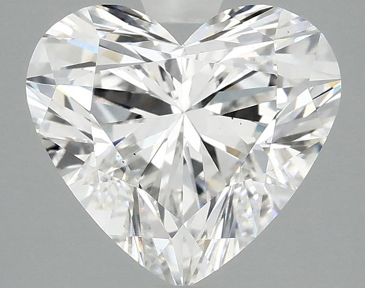 3.08 Carat Heart Shaped Ideal Cut VS2 IGI Certified Lab Grown Diamond