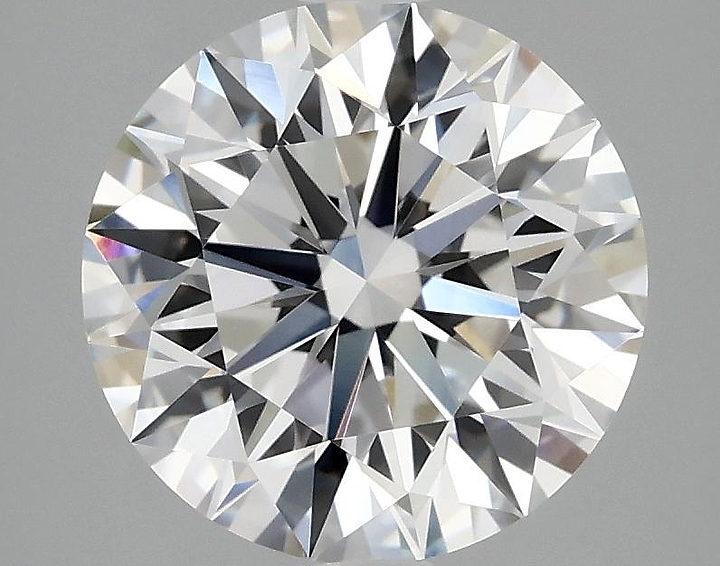 3.07 Carat Round Shaped Excellent Cut VVS2 IGI Certified Lab Grown Diamond