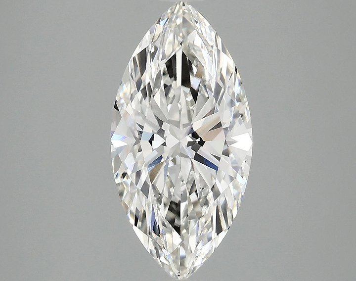 2.55 Carat Marquise Shaped Ideal Cut VVS2 IGI Certified Lab Grown Diamond