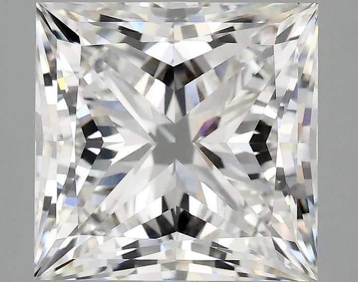 4.06 Carat Princess Shaped Ideal Cut VVS2 IGI Certified Lab Grown Diamond