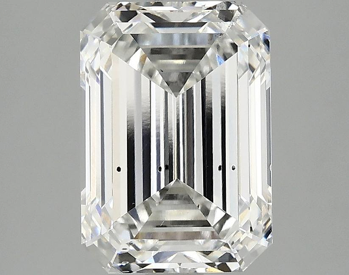 2.88 Carat Emerald Shaped Ideal Cut SI1 IGI Certified Lab Grown Diamond