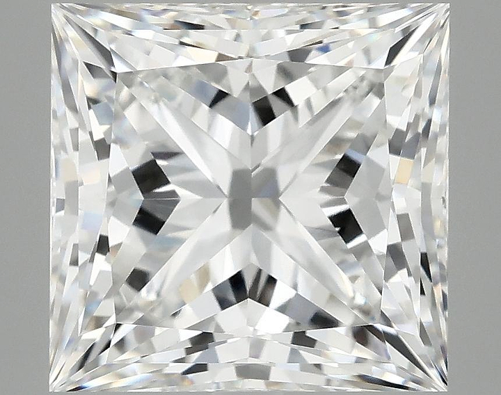 6.1 Carat Princess Shaped Ideal Cut VVS2 IGI Certified Lab Grown Diamond