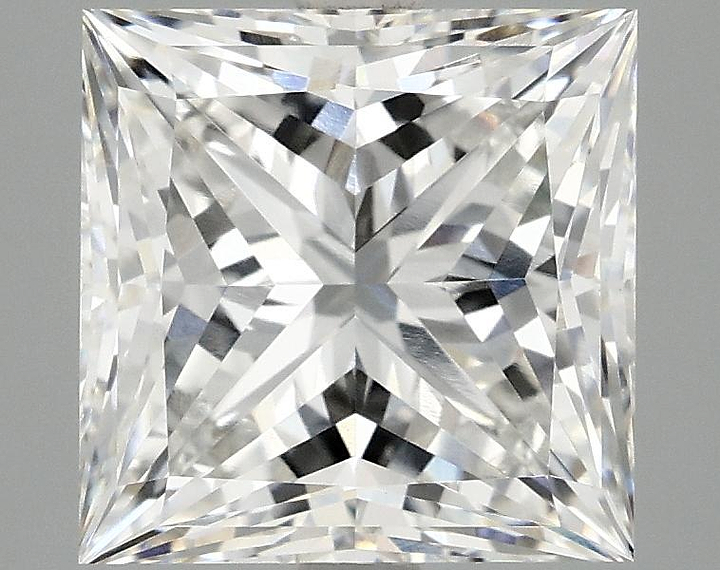 4.06 Carat Princess Shaped Ideal Cut SI1 IGI Certified Lab Grown Diamond