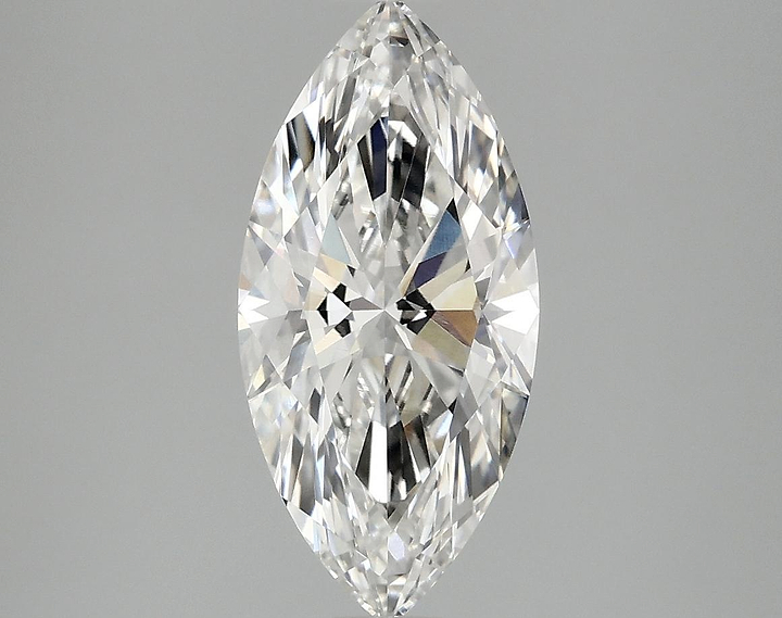 2.07 Carat Marquise Shaped Excellent Cut VVS2 IGI Certified Lab Grown Diamond