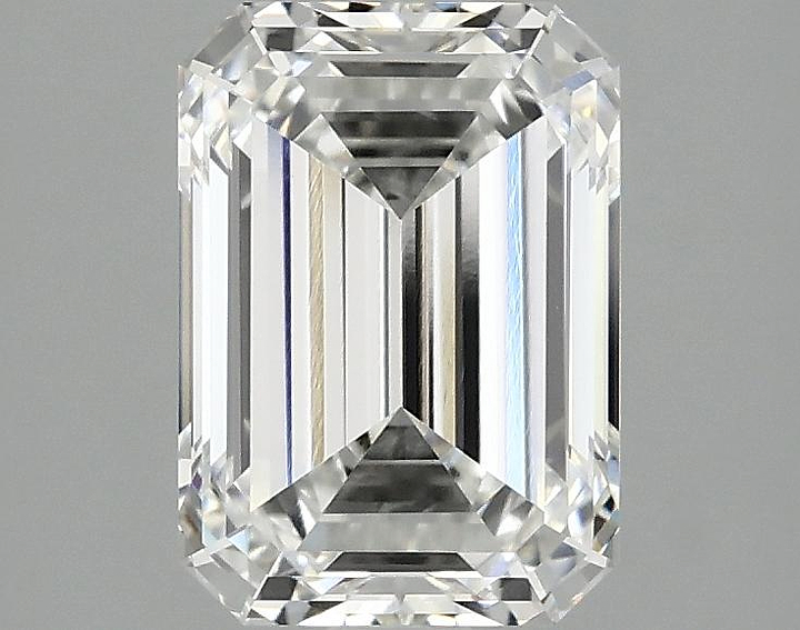 2.1 Carat Emerald Shaped Ideal Cut VVS2 IGI Certified Lab Grown Diamond