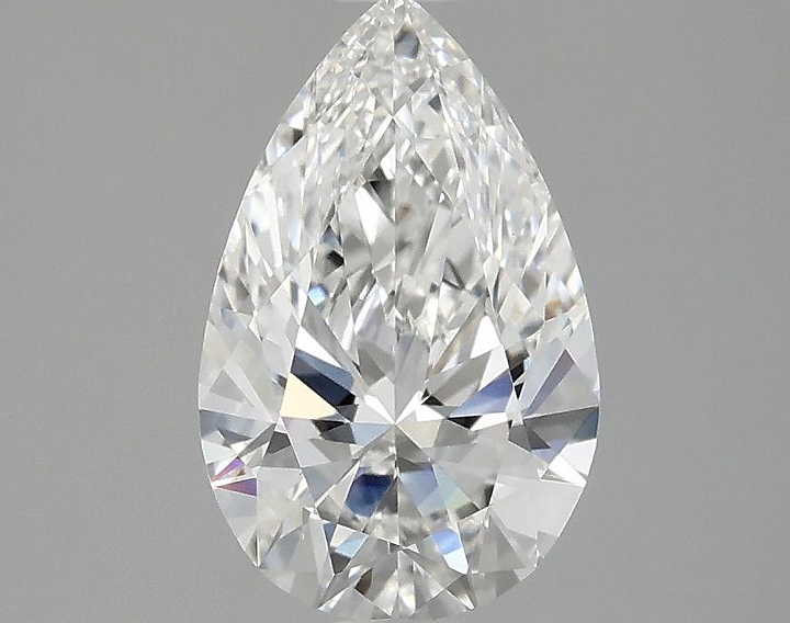 1.35 Carat Pear Shaped Ideal Cut VVS2 IGI Certified Lab Grown Diamond