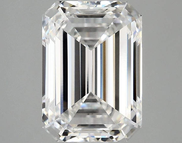 3.08 Carat Emerald Shaped Ideal Cut VVS2 IGI Certified Lab Grown Diamond