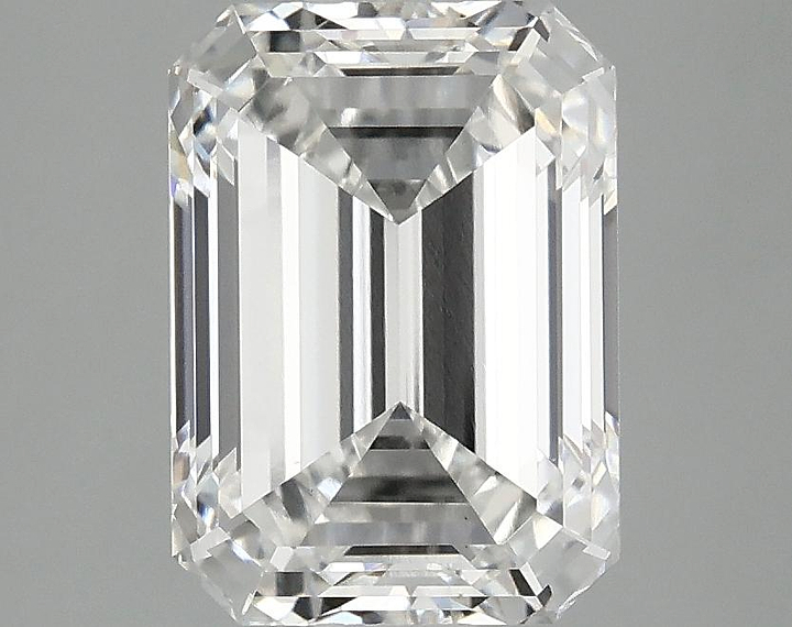 3.09 Carat Emerald Shaped Excellent Cut VS1 IGI Certified Lab Grown Diamond