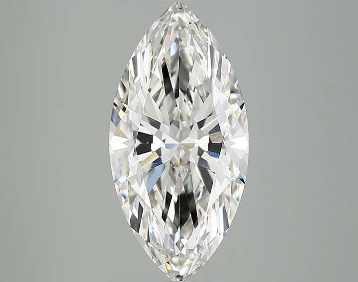 3.08 Carat Marquise Shaped Excellent Cut VVS2 IGI Certified Lab Grown Diamond