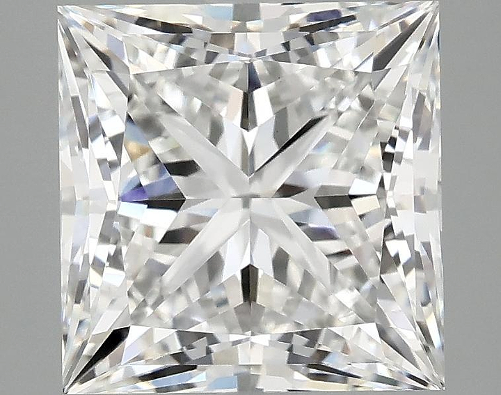 4.09 Carat Princess Shaped Ideal Cut VVS2 IGI Certified Lab Grown Diamond