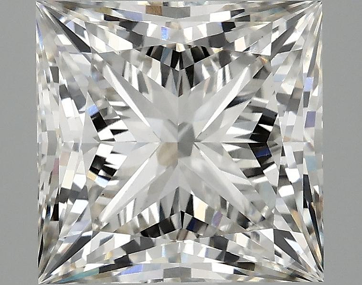 4.09 Carat Princess Shaped Ideal Cut VS2 IGI Certified Lab Grown Diamond
