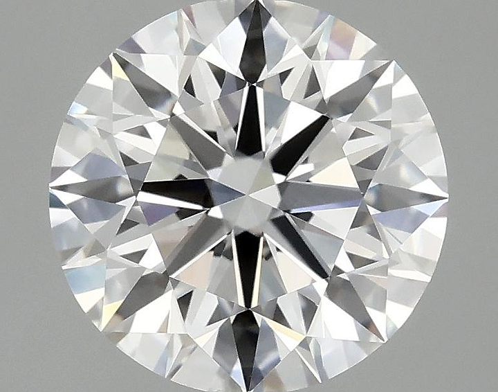 3.08 Carat Round Shaped Excellent Cut VVS2 IGI Certified Lab Grown Diamond