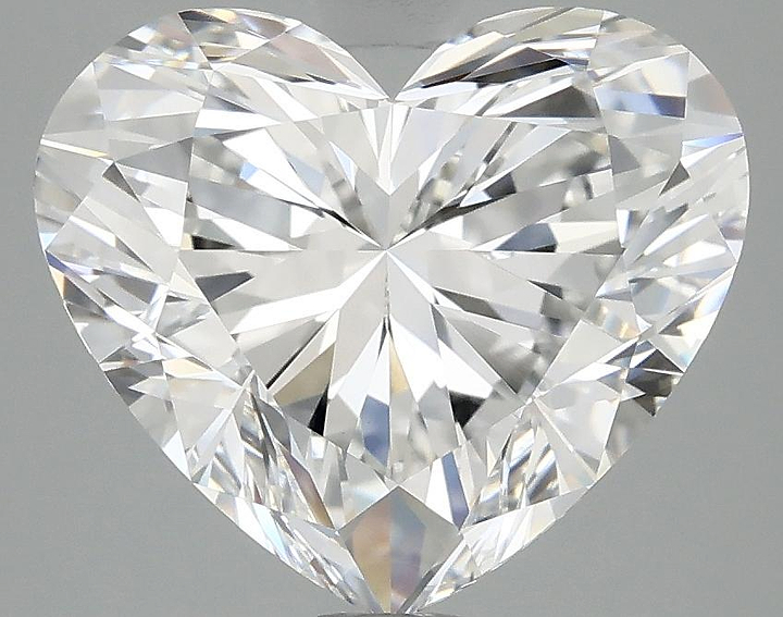 4.1 Carat Heart Shaped Ideal Cut VVS2 IGI Certified Lab Grown Diamond