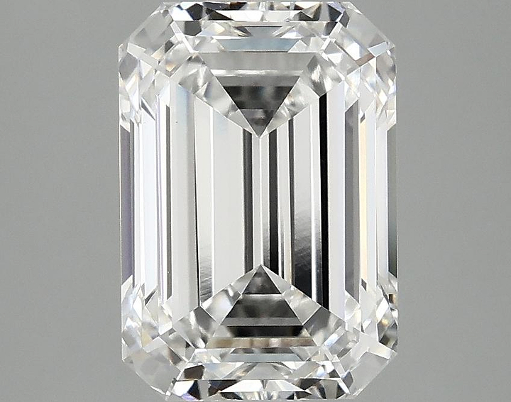 3.05 Carat Emerald Shaped Ideal Cut VVS2 IGI Certified Lab Grown Diamond