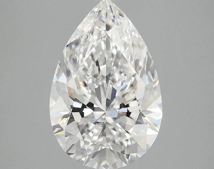 3.08 Carat Pear Shaped Excellent Cut VS2 IGI Certified Lab Grown Diamond