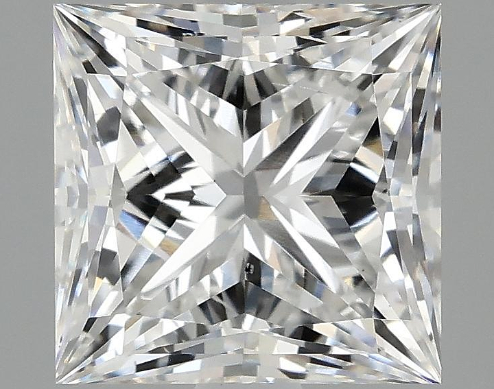 2.08 Carat Princess Shaped Ideal Cut SI1 IGI Certified Lab Grown Diamond