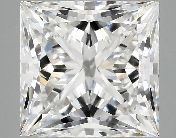 3.91 Carat Princess Shaped Ideal Cut VVS2 IGI Certified Lab Grown Diamond