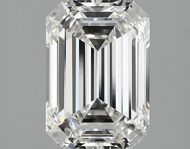 2.1 Carat Emerald Shaped Ideal Cut VVS2 IGI Certified Lab Grown Diamond