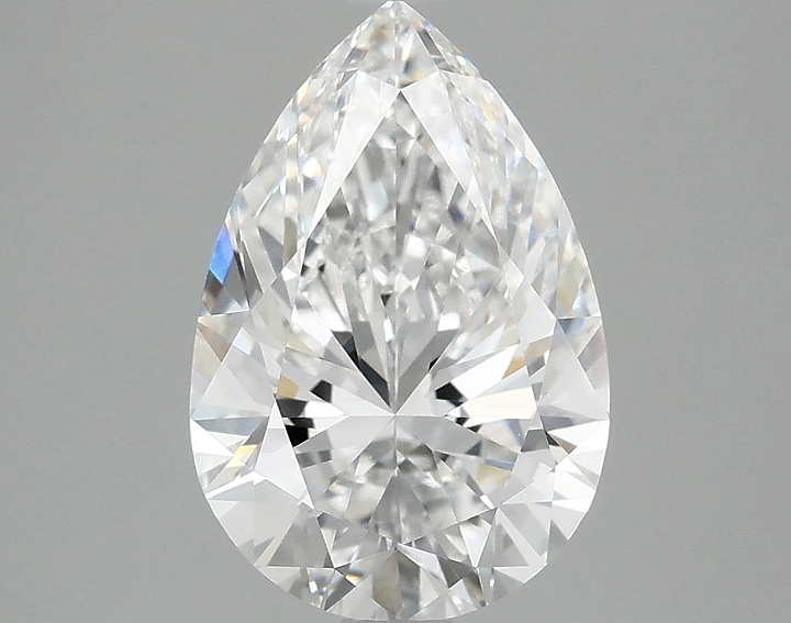 3.05 Carat Pear Shaped Excellent Cut VVS2 IGI Certified Lab Grown Diamond