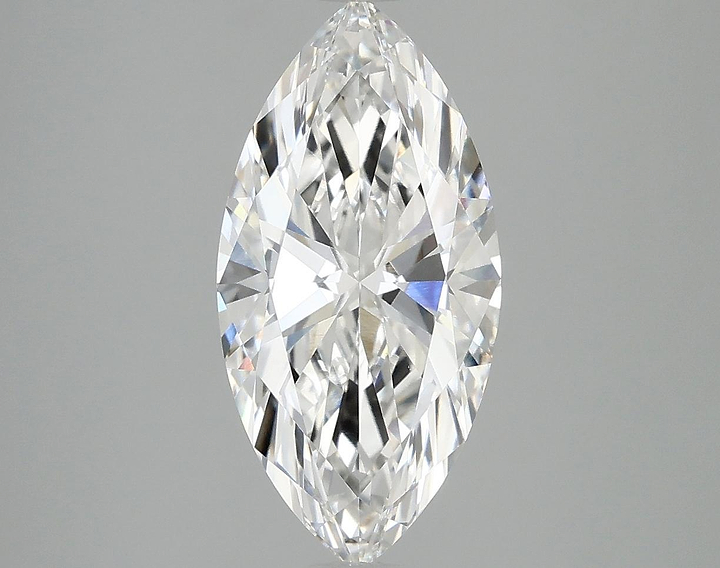 2.52 Carat Marquise Shaped Ideal Cut VVS2 IGI Certified Lab Grown Diamond