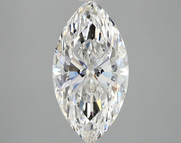 2.55 Carat Marquise Shaped Ideal Cut VVS2 IGI Certified Lab Grown Diamond