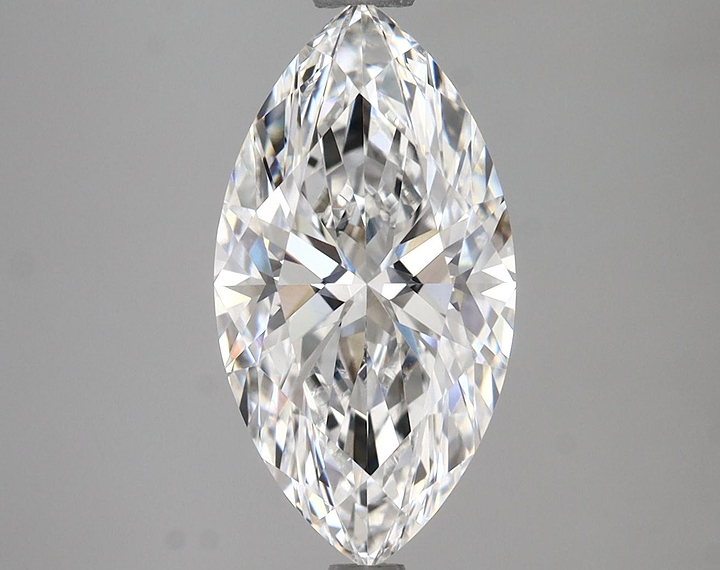 3.02 Carat Marquise Shaped Excellent Cut VVS2 IGI Certified Lab Grown Diamond