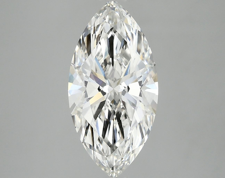3.02 Carat Marquise Shaped Ideal Cut VVS2 IGI Certified Lab Grown Diamond