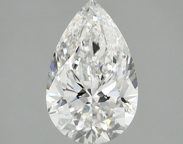 1.9 Carat Pear Shaped Ideal Cut VVS2 IGI Certified Lab Grown Diamond
