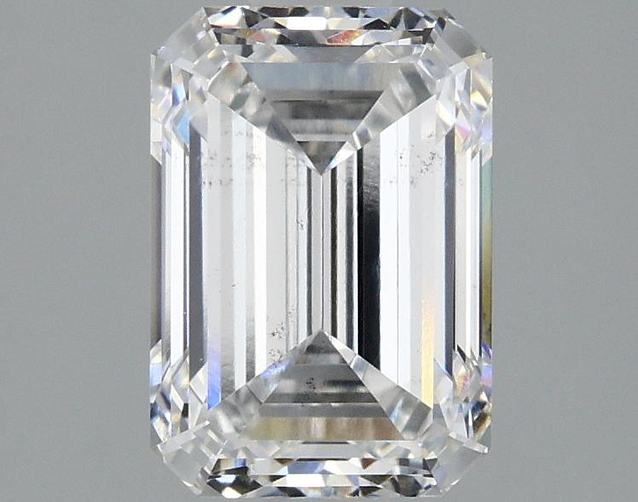 2.12 Carat Emerald Shaped Ideal Cut SI1 IGI Certified Lab Grown Diamond