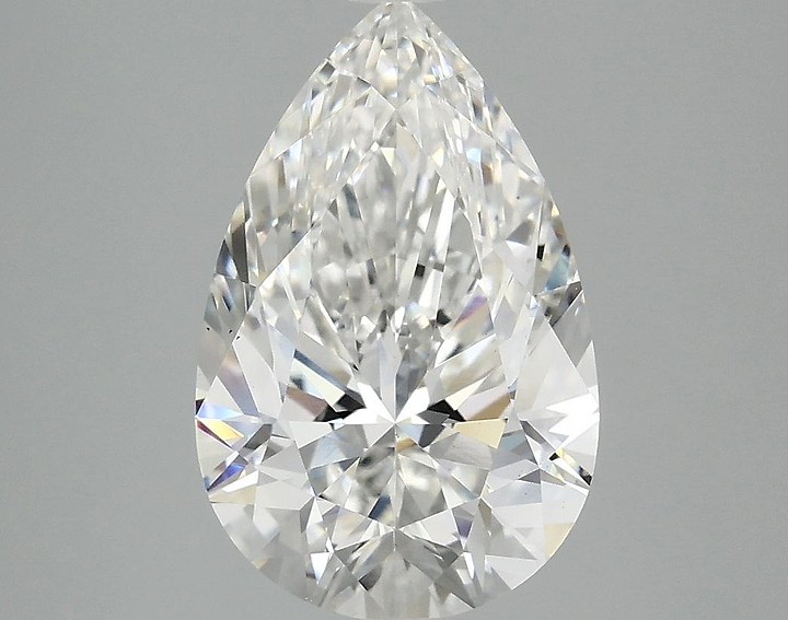 3.05 Carat Pear Shaped Ideal Cut VS2 IGI Certified Lab Grown Diamond