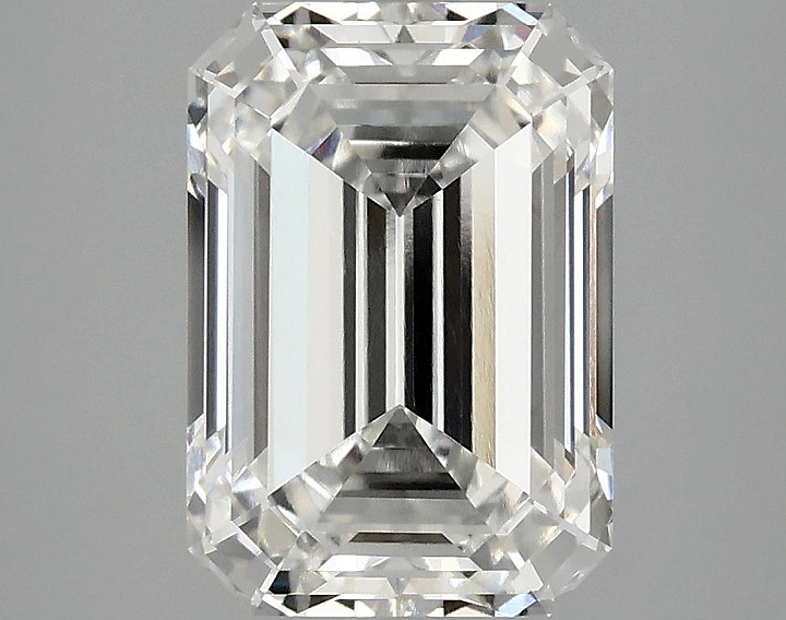 3.1 Carat Emerald Shaped Ideal Cut VVS2 IGI Certified Lab Grown Diamond