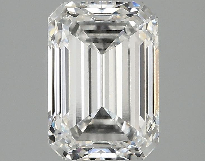 2.03 Carat Emerald Shaped Ideal Cut VVS2 IGI Certified Lab Grown Diamond