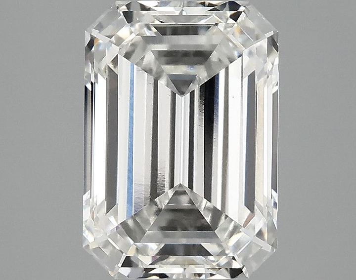 3.1 Carat Emerald Shaped Ideal Cut VVS2 IGI Certified Lab Grown Diamond