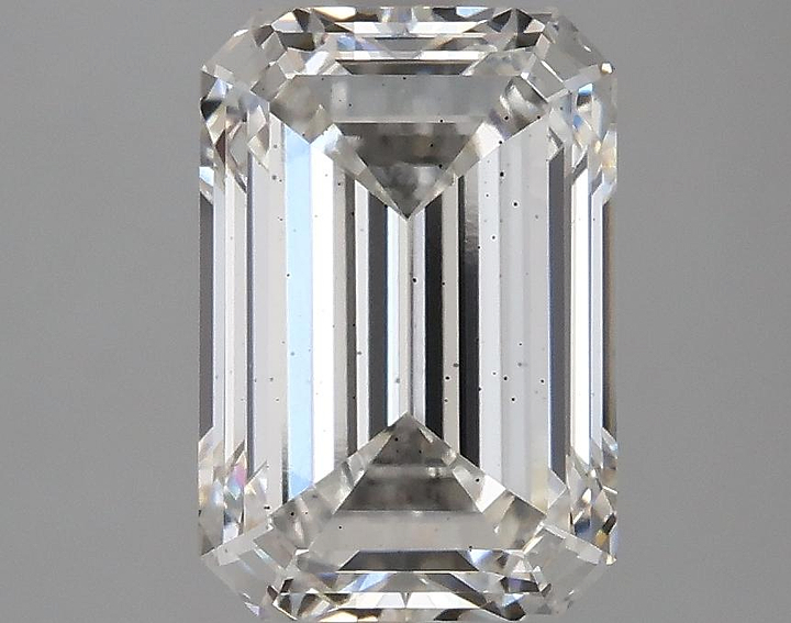 3.04 Carat Emerald Shaped Ideal Cut SI1 IGI Certified Lab Grown Diamond
