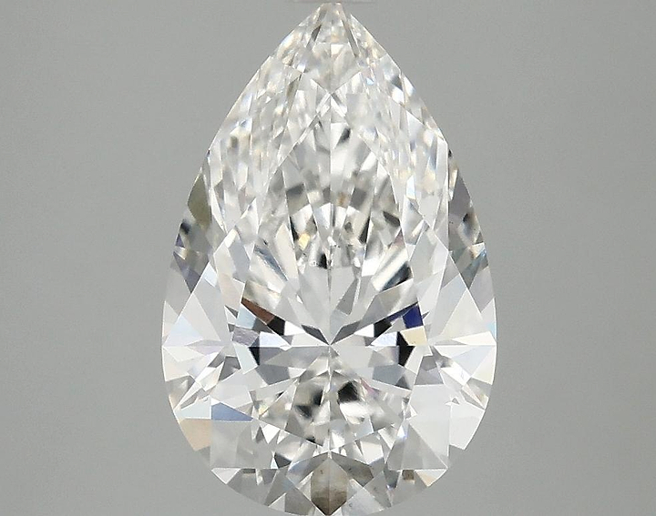 2.54 Carat Pear Shaped Ideal Cut VS2 IGI Certified Lab Grown Diamond
