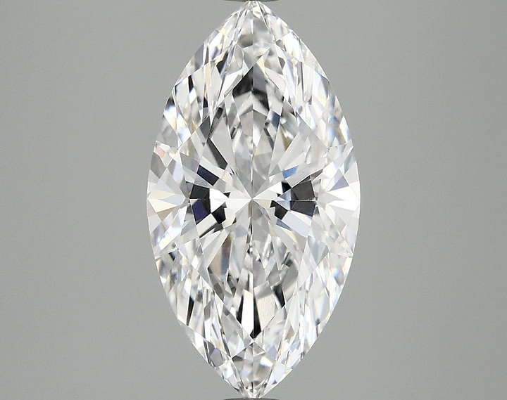 3.08 Carat Marquise Shaped Excellent Cut VVS2 IGI Certified Lab Grown Diamond