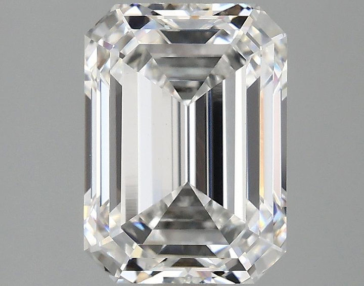 3.03 Carat Emerald Shaped Excellent Cut VVS2 IGI Certified Lab Grown Diamond