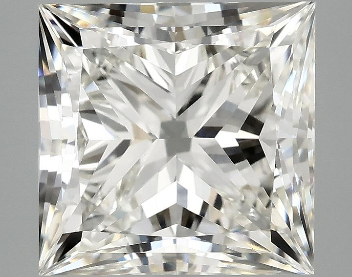 5.82 Carat Princess Shaped Ideal Cut VVS2 IGI Certified Lab Grown Diamond