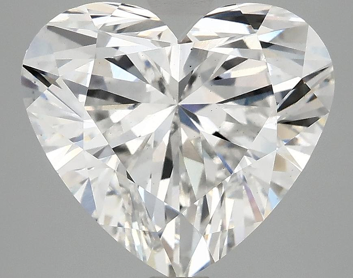 4.09 Carat Heart Shaped Ideal Cut VS2 IGI Certified Lab Grown Diamond