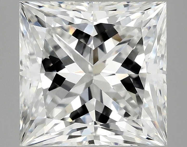 4.14 Carat Princess Shaped Ideal Cut VVS2 IGI Certified Lab Grown Diamond