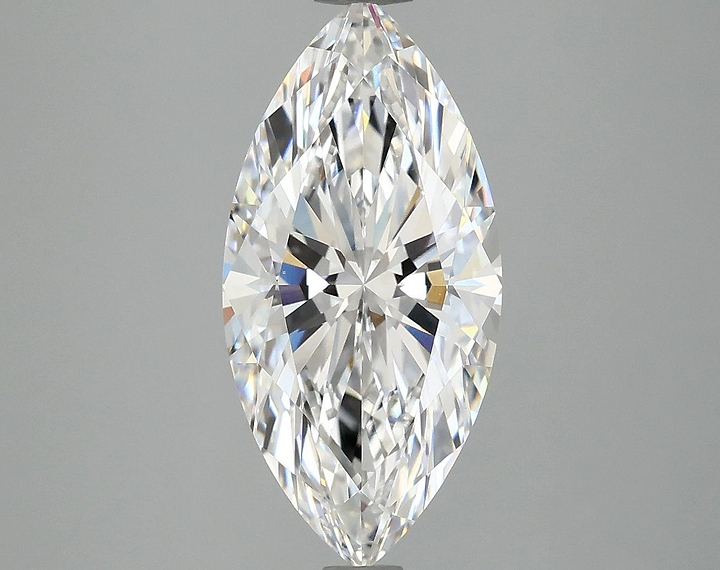 3.07 Carat Marquise Shaped Excellent Cut VVS2 IGI Certified Lab Grown Diamond