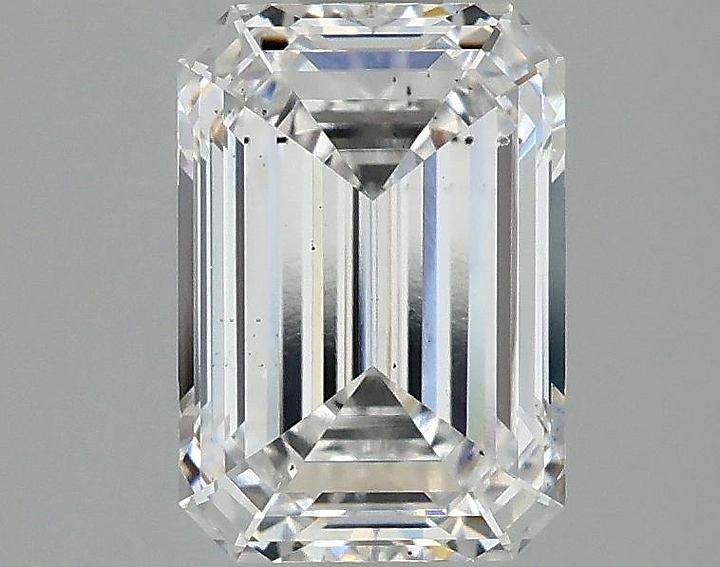 2.06 Carat Emerald Shaped Ideal Cut SI1 IGI Certified Lab Grown Diamond