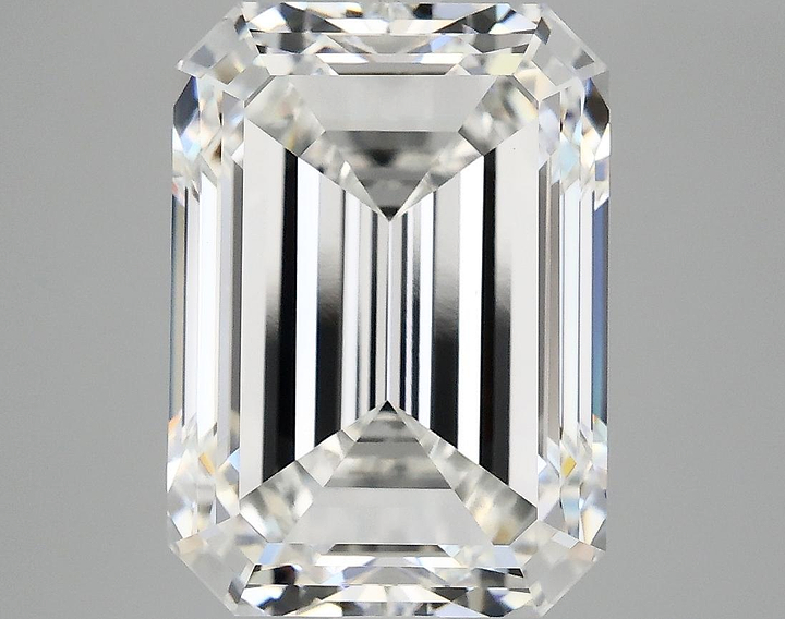 6.72 Carat Emerald Shaped Ideal Cut VVS2 IGI Certified Lab Grown Diamond