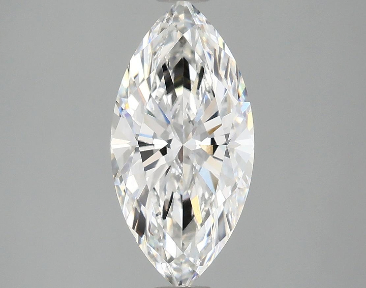 1.95 Carat Marquise Shaped Excellent Cut VVS2 IGI Certified Lab Grown Diamond