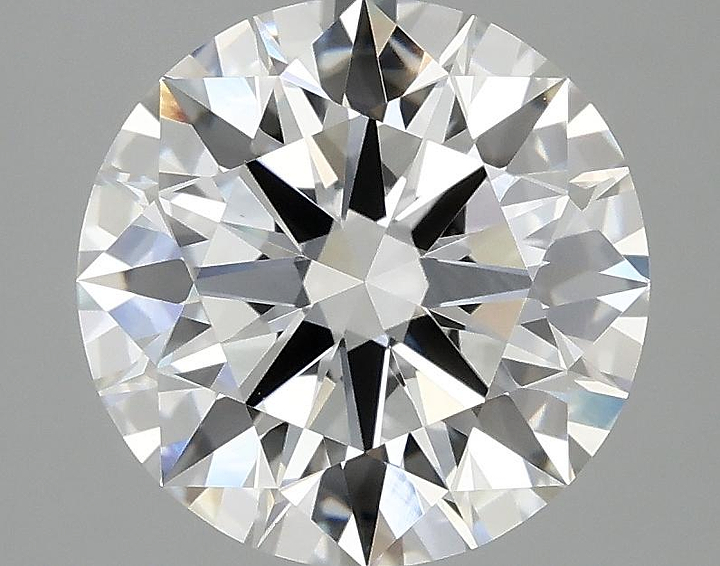 3.08 Carat Round Shaped Ideal Cut VVS2 IGI Certified Lab Grown Diamond