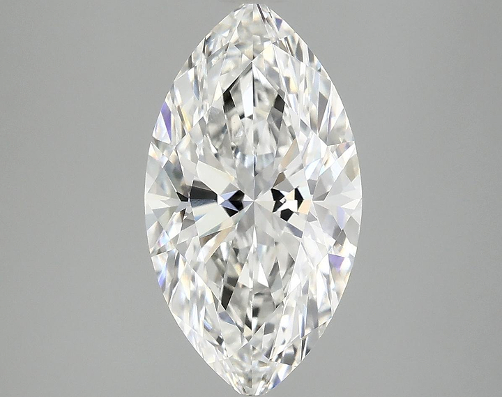 3.08 Carat Marquise Shaped Excellent Cut VVS2 IGI Certified Lab Grown Diamond