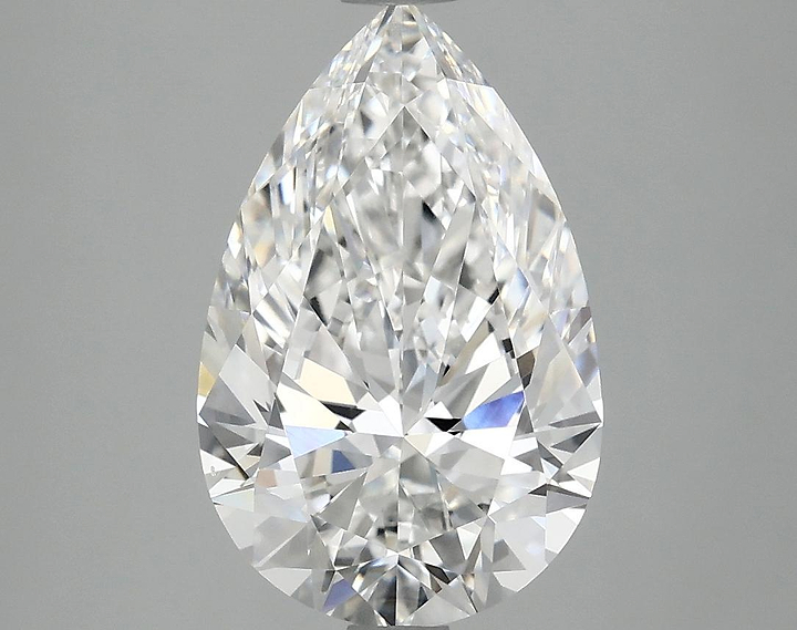 2.97 Carat Pear Shaped Ideal Cut VVS2 IGI Certified Lab Grown Diamond