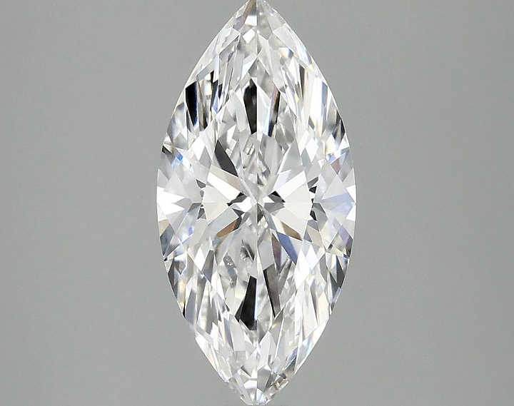 2.01 Carat Marquise Shaped Excellent Cut VVS2 IGI Certified Lab Grown Diamond