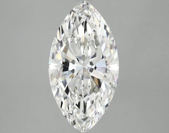 3.05 Carat Marquise Shaped Ideal Cut VVS2 IGI Certified Lab Grown Diamond